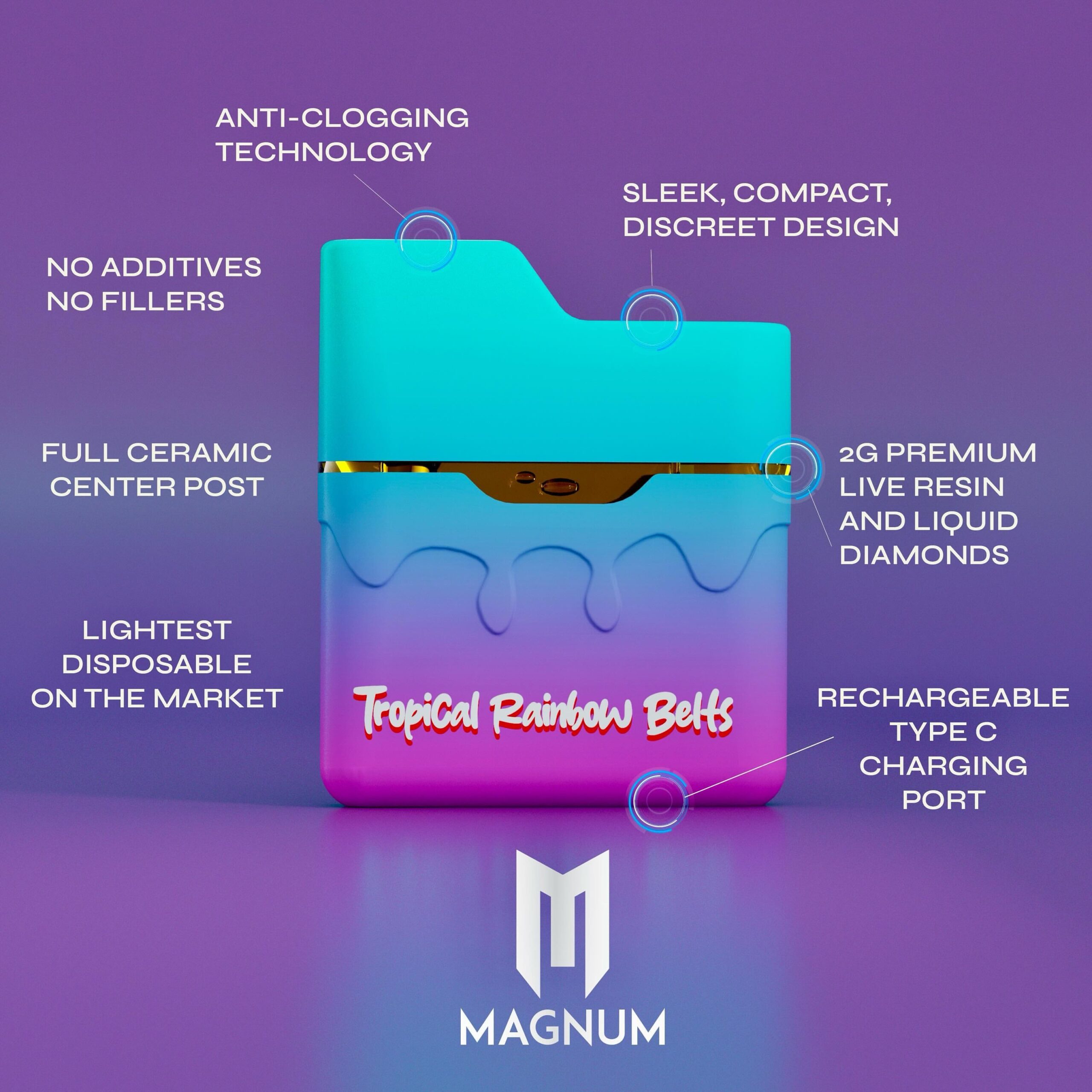 picture showing unique features of magnum 2g vape